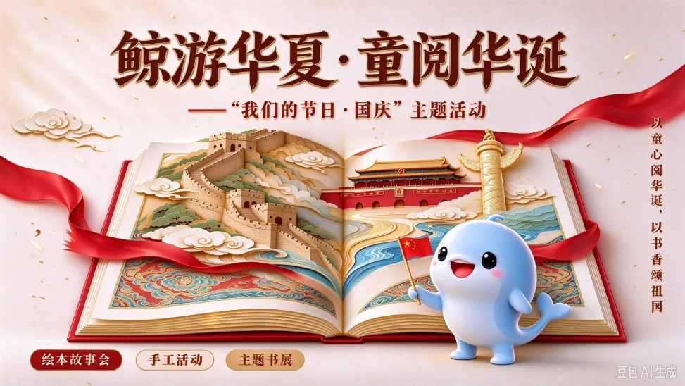 活动预告丨鲸游华夏·童阅华诞——“我们的节日·国庆”主题活动