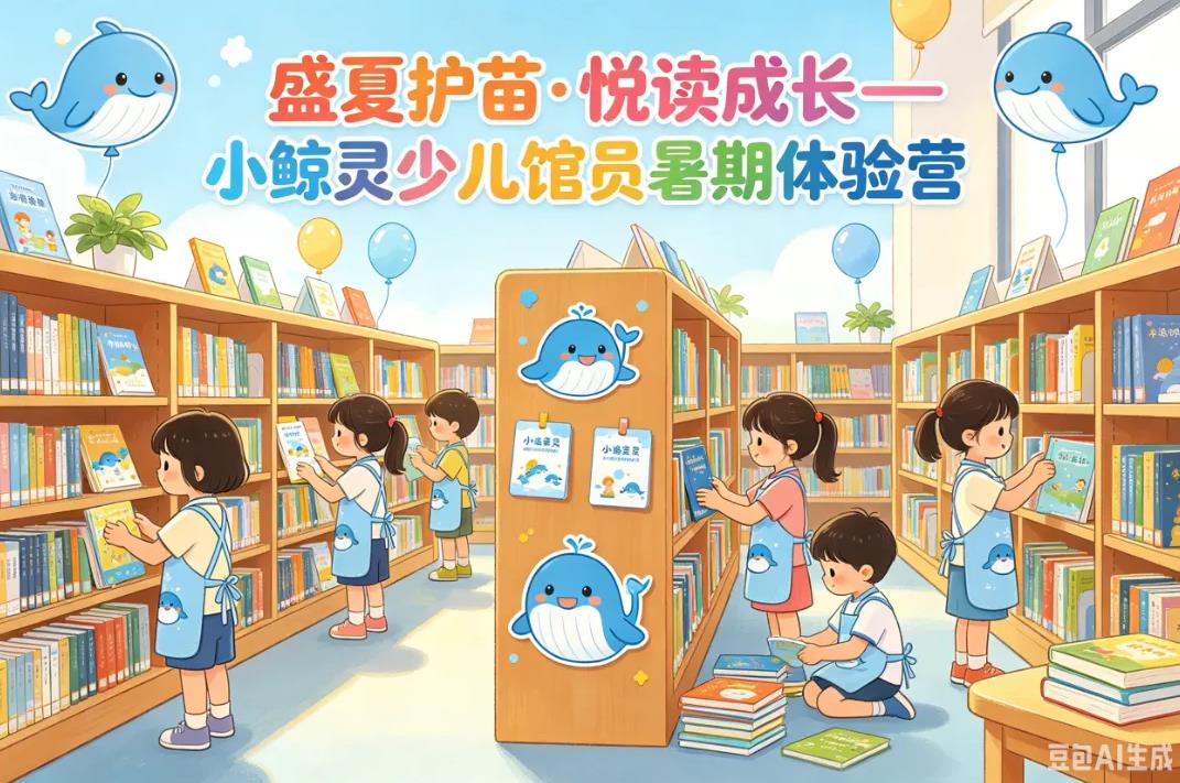 活动预告丨盛夏护苗·悦读成长——小鲸灵少儿馆员暑期体验营